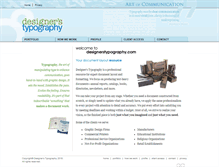 Tablet Screenshot of designerstypography.com